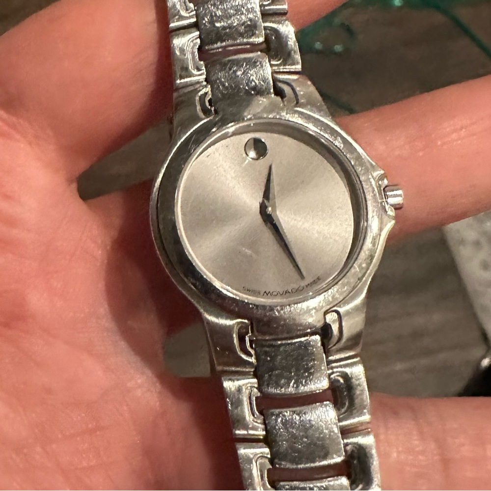 Movado Watch Stainless Grey Woman